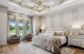 Custom Master Bedroom built by West Custom Homes in Metairie & the Greater New Orleans area.