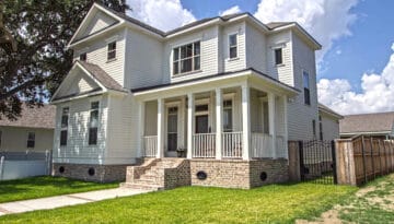 Custom Designed New Home in Lakeview, New Orleans, by West Custom Homes