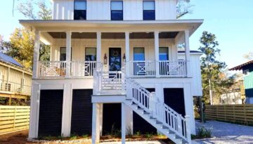New Construction Raised Home in Old Mandeville built by West Custom Homes